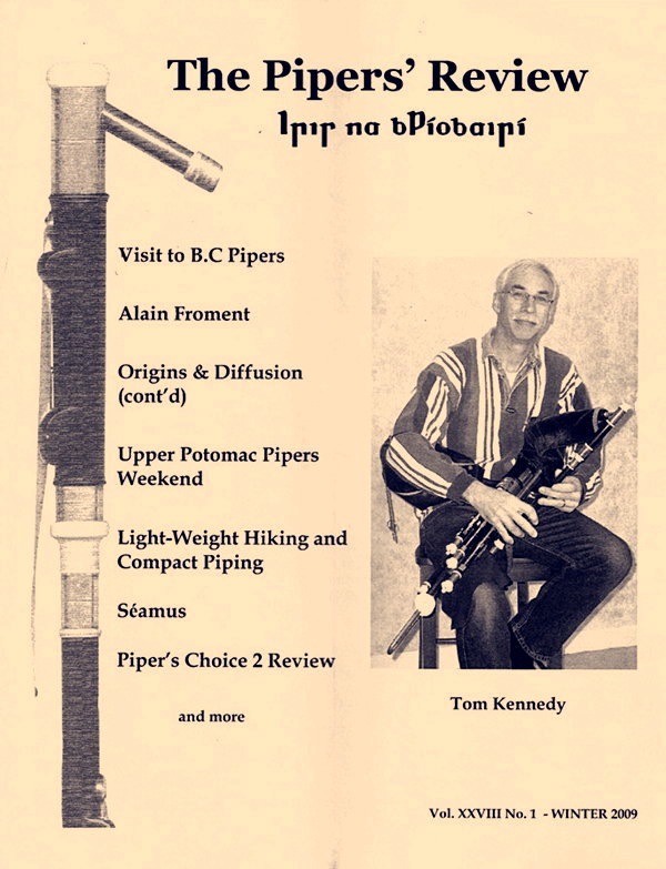 Tom on the Cover of Pipers' Review